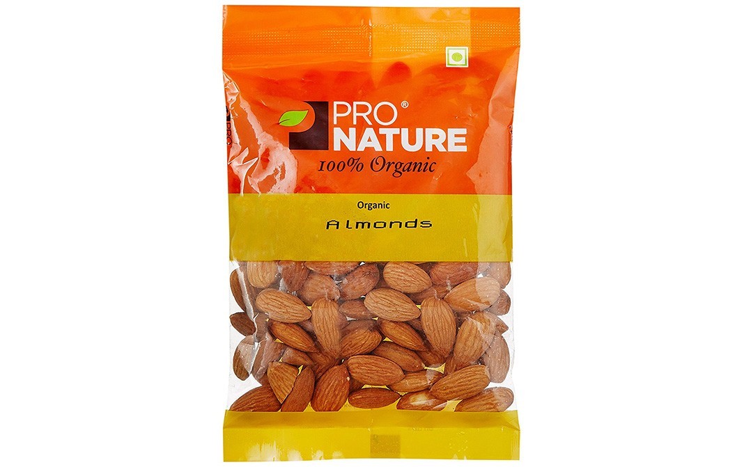 Pro Nature Organic Almonds    Pack  100 grams
